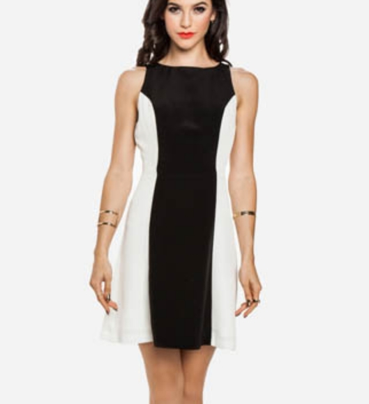 BB DAKOTA Black White Dress US Size 6 - Picture 1 of 5